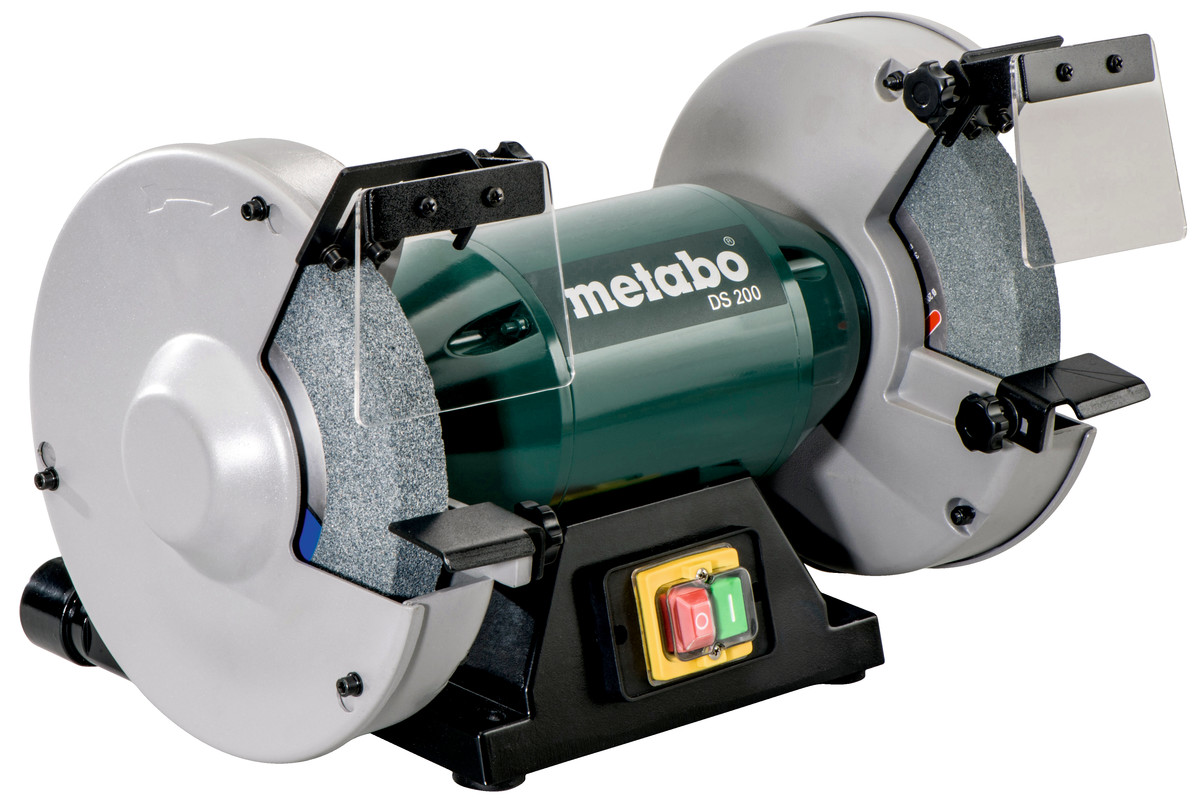 Metabo Bench Grinder 8", 600W, 2980rpm, 16kg DS200 - Click Image to Close